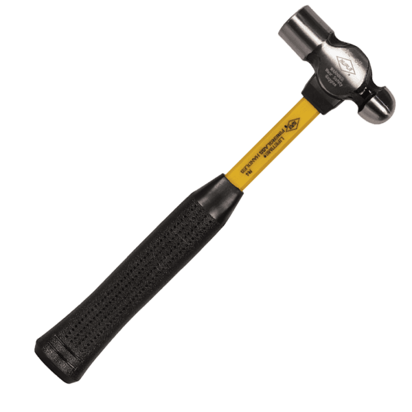 NUPLA® 12 oz Ball Pein Hammer with 12 in Fiberglass Handle, Non-Slip Cush-N-Grip and Heat Treated Carbon Steel Head - Image 2
