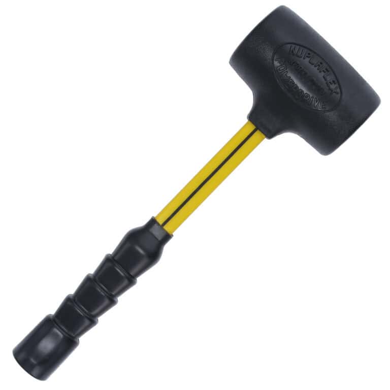NUPLA® 4 lb Non-Marring Power Drive® Dead Blow Hammer with Durable 15.5 in Fiberglass Handle and Non-Slip Super Grip