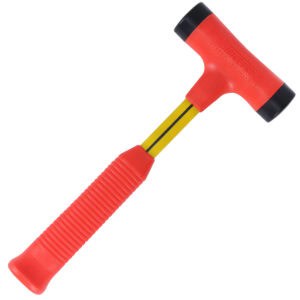 NUPLA® 1 lb Non-Marring Strike Pro® Power Drive® Dead Blow Hammer with 12 in Fiberglass handle and Non-Slip Cush-N-Grip