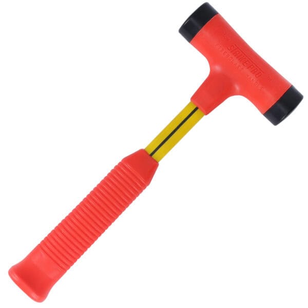 NUPLA® 1 lb Non-Marring Strike Pro® Power Drive® Dead Blow Hammer with 12 in Fiberglass handle and Non-Slip Cush-N-Grip