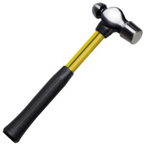 NUPLA® 20 oz Ball Pein Hammer with 13 in Fiberglass Handle, Non-Slip Cush-N-Grip and Heat Treated Carbon Steel Head