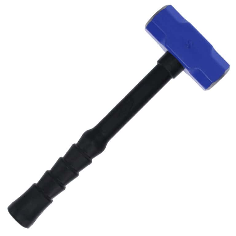 NUPLA® 4 lb Soft Face Safety Steel Sledge Hammer with Non-Slip Super Grip and Durable 14 in ERGO POWER® Fiberglass Handle