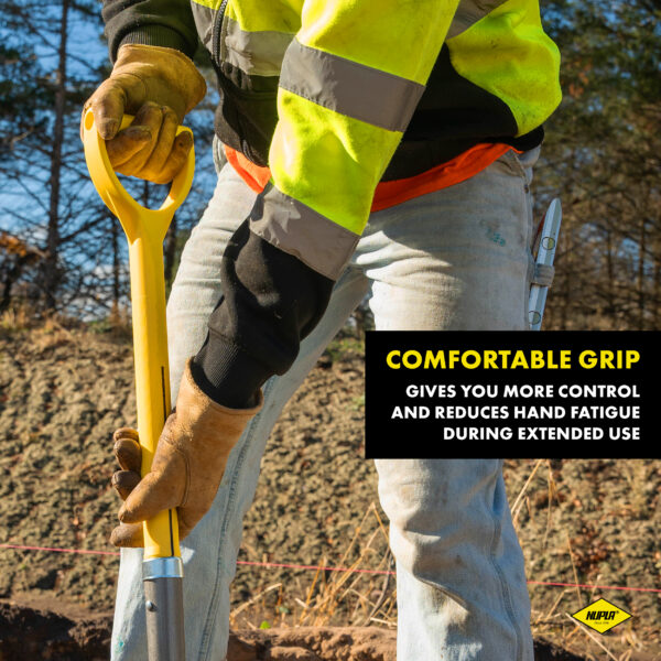 NUPLA® Sharp Shooter Drain Spade with Heavy-Duty 14 Gauge Hollow Back Steel Blade and 27 in ERGO POWER® Fiberglass Handle - Image 3