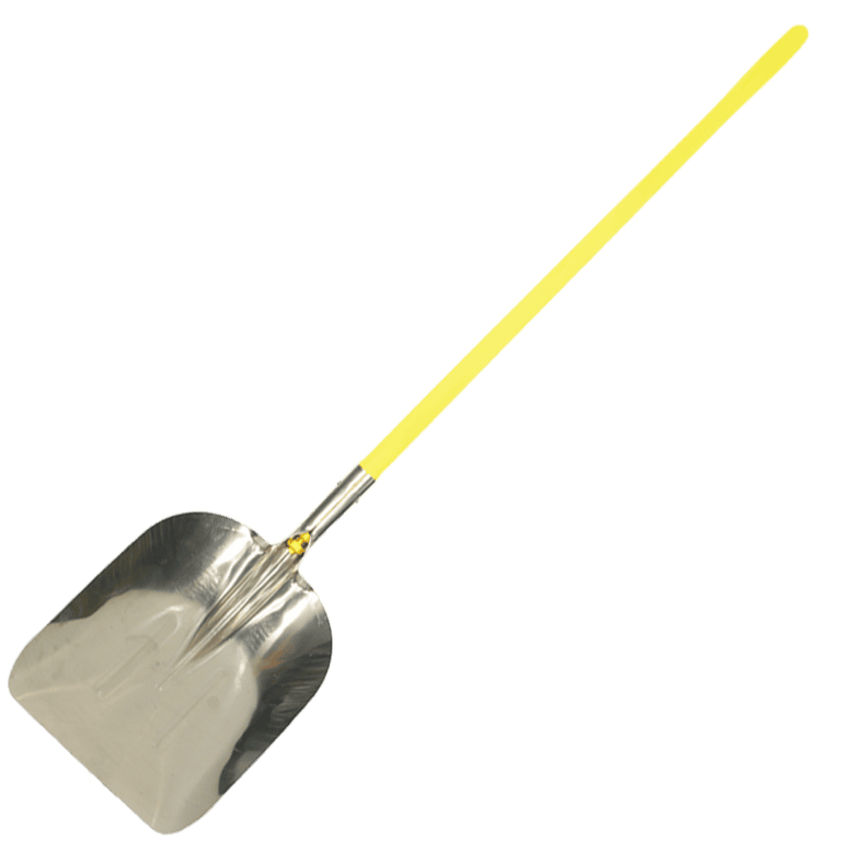 NUPLA® Aluminum Scoop Shovel with #14 Aluminum Scoop Blade and 48 in ERGO POWER® Fiberglass Handle