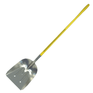 NUPLA® Aluminum Scoop Shovel with #10 Aluminum Scoop Blade and 48 in ERGO POWER® Fiberglass Handle