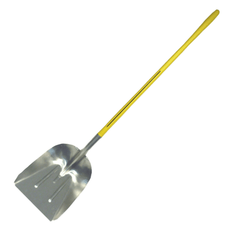 NUPLA® Aluminum Scoop Shovel with #10 Aluminum Scoop Blade and 48 in ERGO POWER® Fiberglass Handle