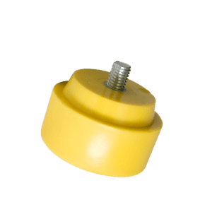 NUPLA® Extra Hard Nylon Quick-Change Hammer Tip with 3 in Diameter - Yellow