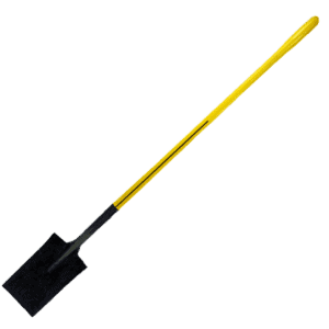 NUPLA® Garden Spade Shovel with 14 Gauge Blade and 48 in ERGO POWER® Fiberglass Handle
