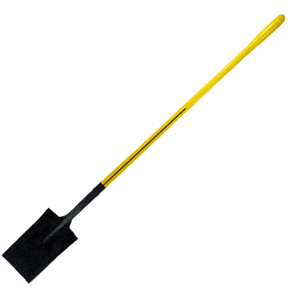 NUPLA® Garden Spade Shovel with 14 Gauge Blade and 48 in ERGO POWER® Fiberglass Handle