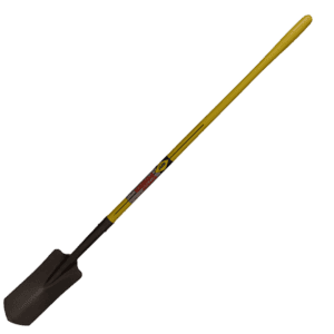 NUPLA® Curved Trenching Shovel with 5 in Wide 16 Gauge Blade and 48 in ERGO POWER® Fiberglass Handle