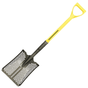 NUPLA® Square Point Mud Shovel with 16 Gauge Blade and 27 in ERGO POWER® Fiberglass Handle