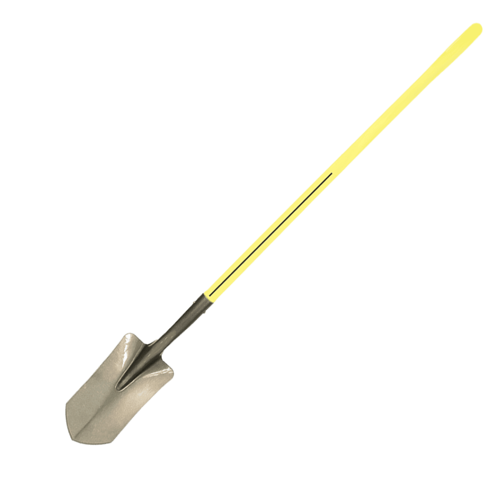 NUPLA® Curved Trenching Shovel with 6 in Wide 16 Gauge Blade and 48 in ERGO POWER® Fiberglass Handle