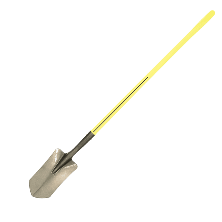 NUPLA® Curved Trenching Shovel with 6 in Wide 16 Gauge Blade and 48 in ERGO POWER® Fiberglass Handle