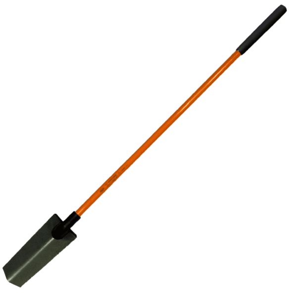 NUPLA® Non-Conductive Sharp Shooter Drain Spade with Power Pylon Solid Back Blade and 48 in Classic Fiberglass Handle