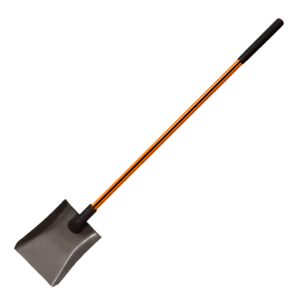 NUPLA® Non-Conductive Square Point Shovel with Power Pylon Solid Back Blade and 48 in Classic Fiberglass Handle