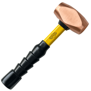 NUPLA® 4 lb Non-Sparking Copper Sledge Hammer with 16 in Classic Fiberglass Handle