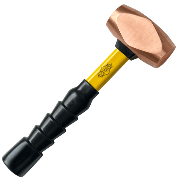 NUPLA® 4 lb Non-Sparking Copper Sledge Hammer with 16 in Classic Fiberglass Handle