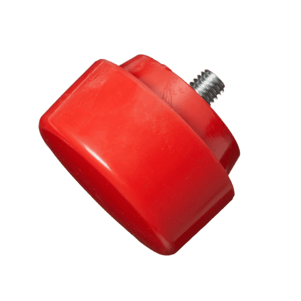 NUPLA® Medium Hard Vinyl Quick-Change Hammer Tip with 3 in Diameter - Red