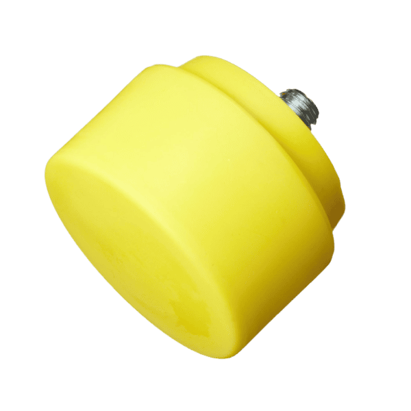 NUPLA® Extra Hard Nylon Quick-Change Hammer Tip with 2 in Diameter - Yellow