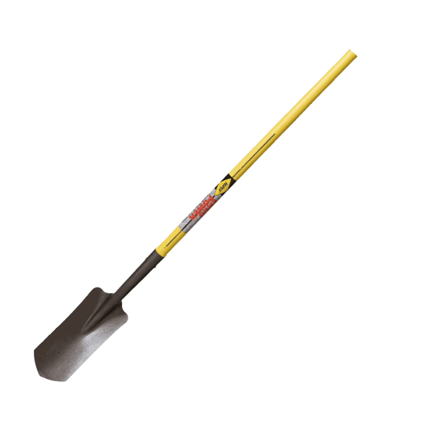 NUPLA® Curved Trenching Shovel with 4 in Wide 16 Gauge Blade and 48 in ERGO POWER® Fiberglass Handle