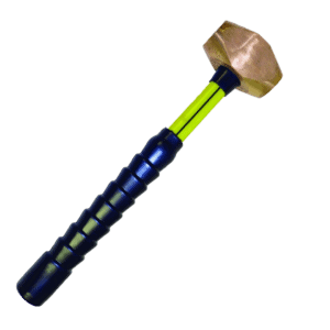 NUPLA® 6 lb Non-Sparking Brass Sledge Hammer with 18 in Classic Fiberglass Handle