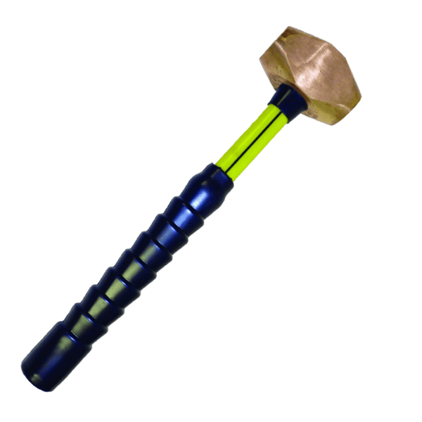 NUPLA® 6 lb Non-Sparking Brass Sledge Hammer with 18 in Classic Fiberglass Handle
