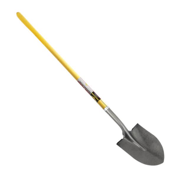 NUPLA® Round Point Shovel with 14 Gauge Blade and 48 in ERGO POWER® Fiberglass Handle - Image 3
