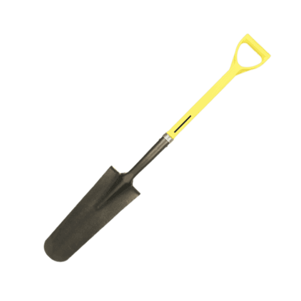 NUPLA® Sharp Shooter Drain Spade with 16 Gauge Blade and 27 in ERGO POWER® Fiberglass Handle