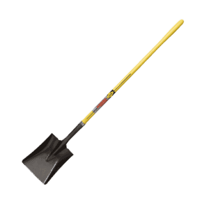 NUPLA® Round Point Shovel with 16 Gauge Blade and 48 in ERGO POWER® Fiberglass Handle