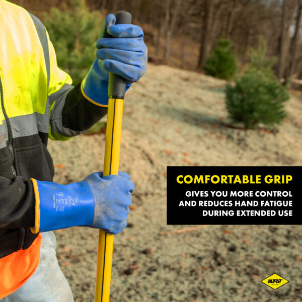 NUPLA® V-Type Trenching Shovel with 4 in Wide 14 Gauge Blade and 48 in Classic Fiberglass Handle - Image 3