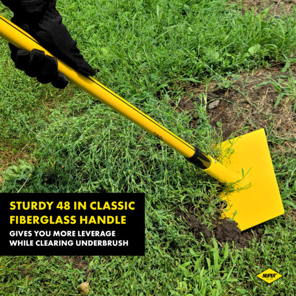 NUPLA® McLeod Fire Tool with Steel Fire Rake Blade and 48 in Classic Fiberglass Handle - Image 2