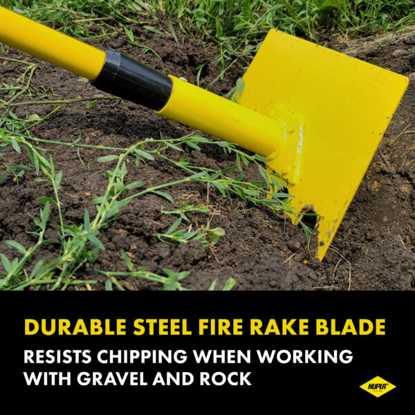 NUPLA® McLeod Fire Tool with Steel Fire Rake Blade and 48 in Classic Fiberglass Handle - Image 3