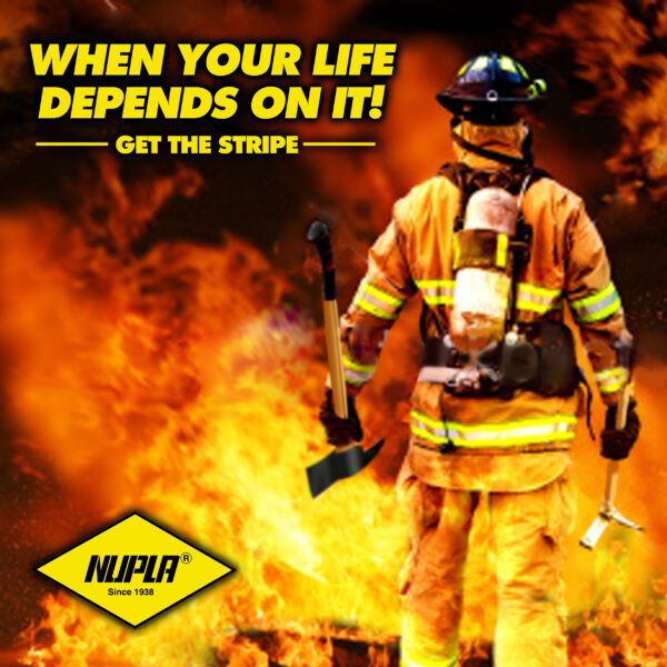 NUPLA® McLeod Fire Tool with Steel Fire Rake Blade and 48 in Classic Fiberglass Handle - Image 4