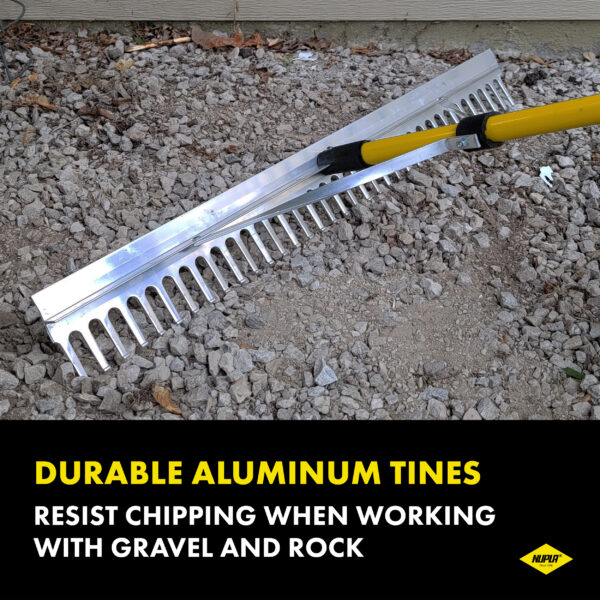 NUPLA® Heavy-Duty Landscape Rake with 60 in. Classic Fiberglass Handle - Image 5