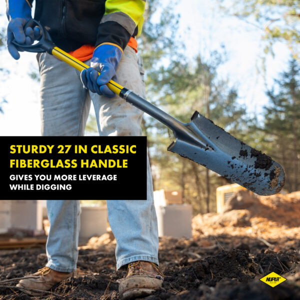 NUPLA® Sharp Shooter Drain Spade with 14 Gauge Blade and 27 in Classic Fiberglass Handle - Image 2