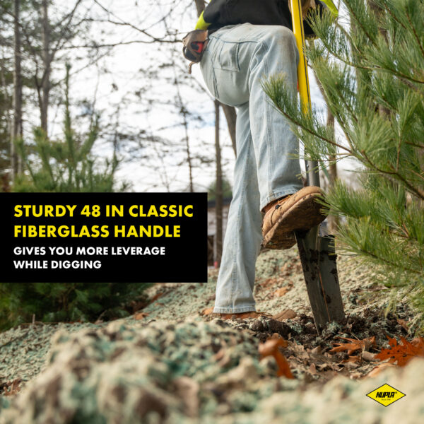 NUPLA® Sharp Shooter Drain Spade with 14 Gauge Blade and 48 in Classic Fiberglass Handle - Image 2