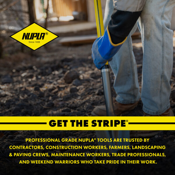 NUPLA® Sharp Shooter Drain Spade with 14 Gauge Blade and 48 in Classic Fiberglass Handle - Image 7