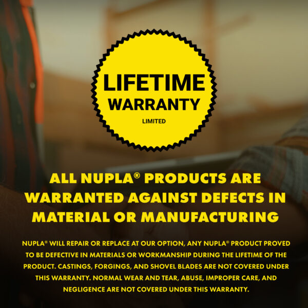 NUPLA® Multi-Purpose Scraper with 12 Gauge Steel Blade and 54 in Classic Fiberglass Handle - Image 9