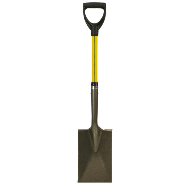 NUPLA® Garden Spade Shovel with 14 Gauge Steel Blade and 27 in Classic Fiberglass Handle - Image 10