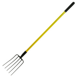 NUPLA® 5-Tine Garden Fork with Steel Tines and 54 in Classic Fiberglass Handle