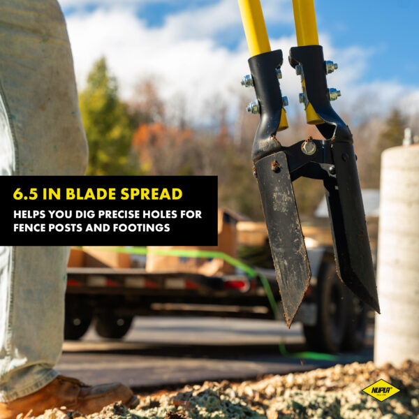 NUPLA® Post Hole Digger with 14 Gauge Blades and 48 in Classic Fiberglass Handles - Image 4