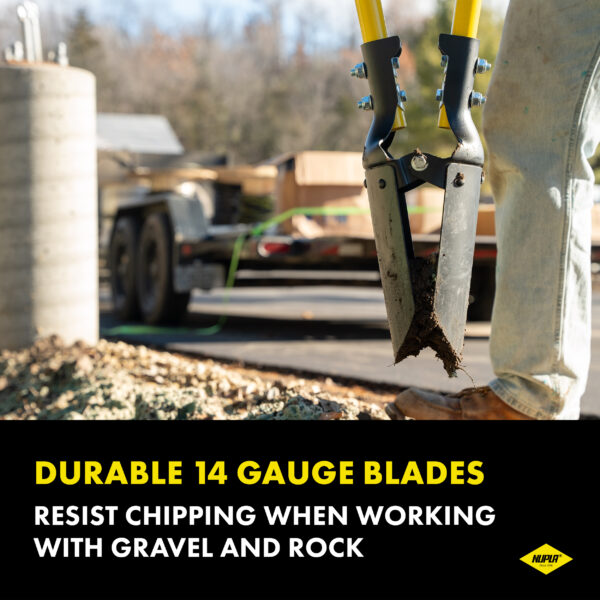 NUPLA® Post Hole Digger with 14 Gauge Blades and 48 in Classic Fiberglass Handles - Image 6