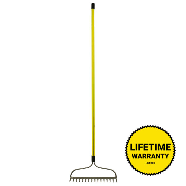 NUPLA® 16-Tine Bow Rake with Steel Tines and 60 in Classic Fiberglass Handle - Image 8
